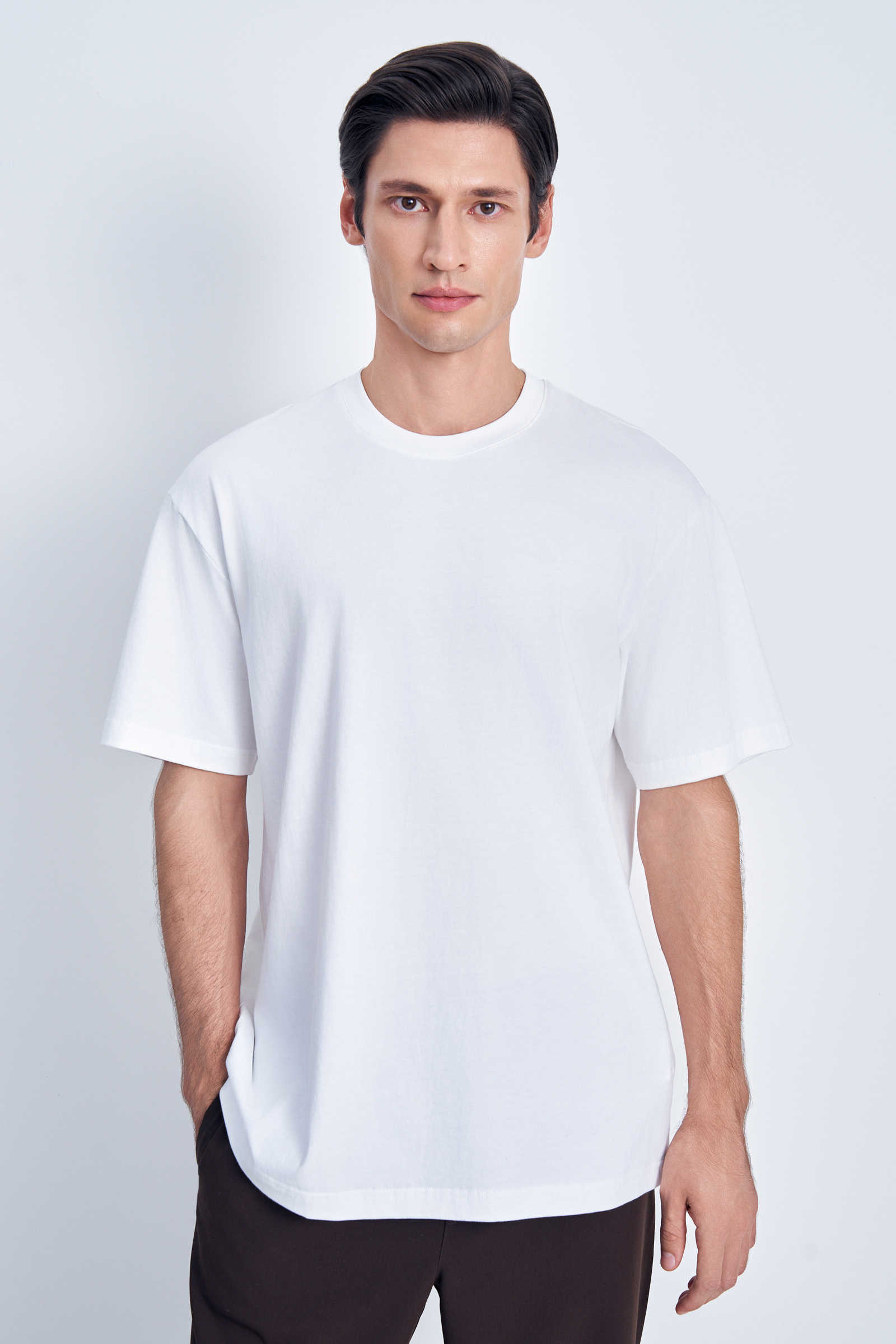 

Футболка мужская Finn Flare BAS-200148 белая 2XL, Белый, BAS-200148