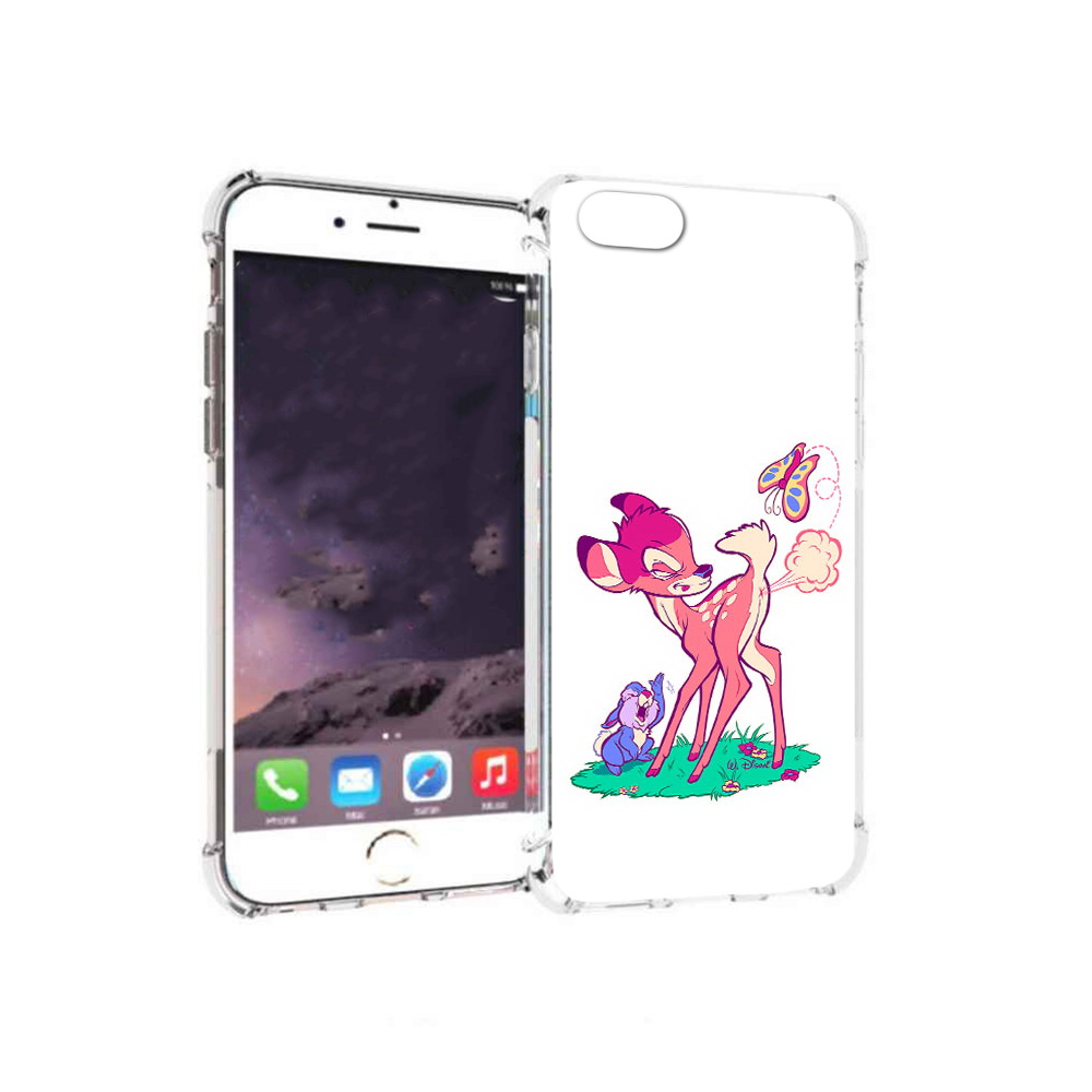 

Чехол MyPads Tocco для Apple iPhone 6 смешной олененок (PT54043.605.610), Прозрачный, Tocco