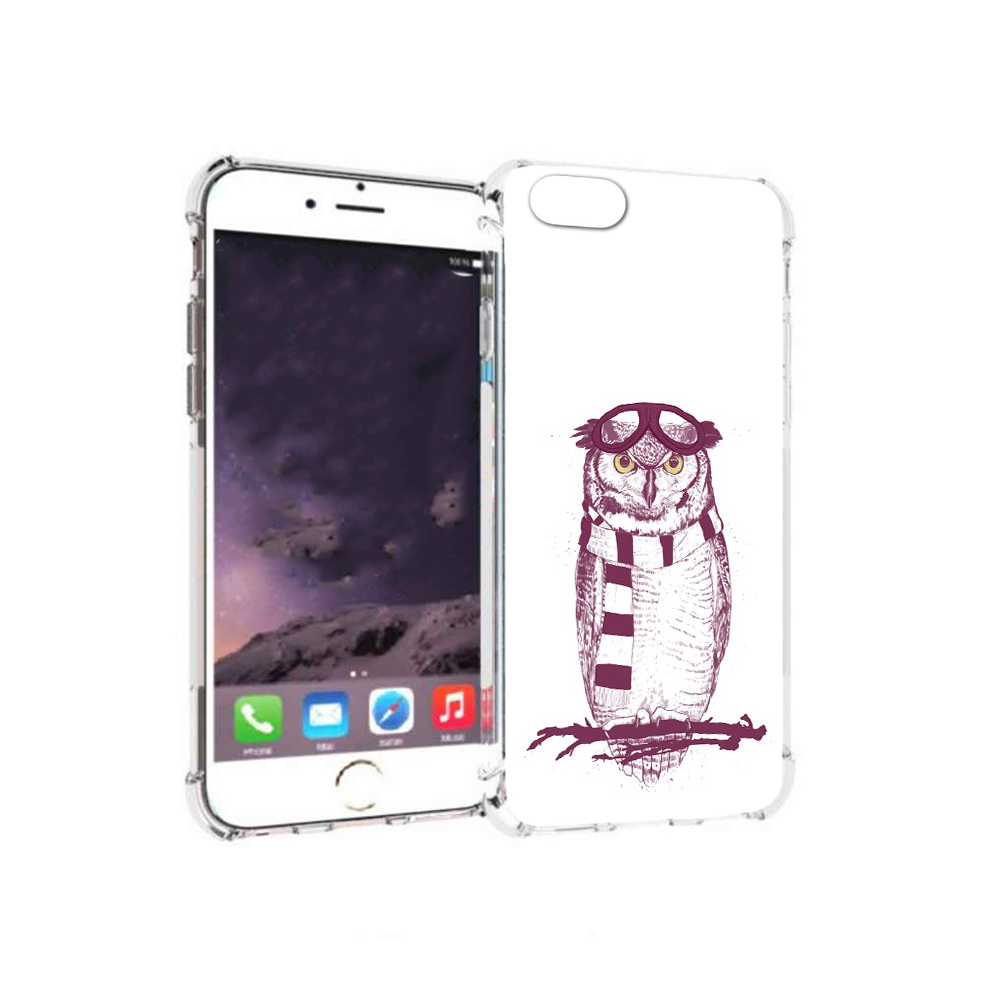 

Чехол MyPads Tocco для Apple iPhone 6 сова-летчик (PT54043.605.612), Прозрачный, Tocco