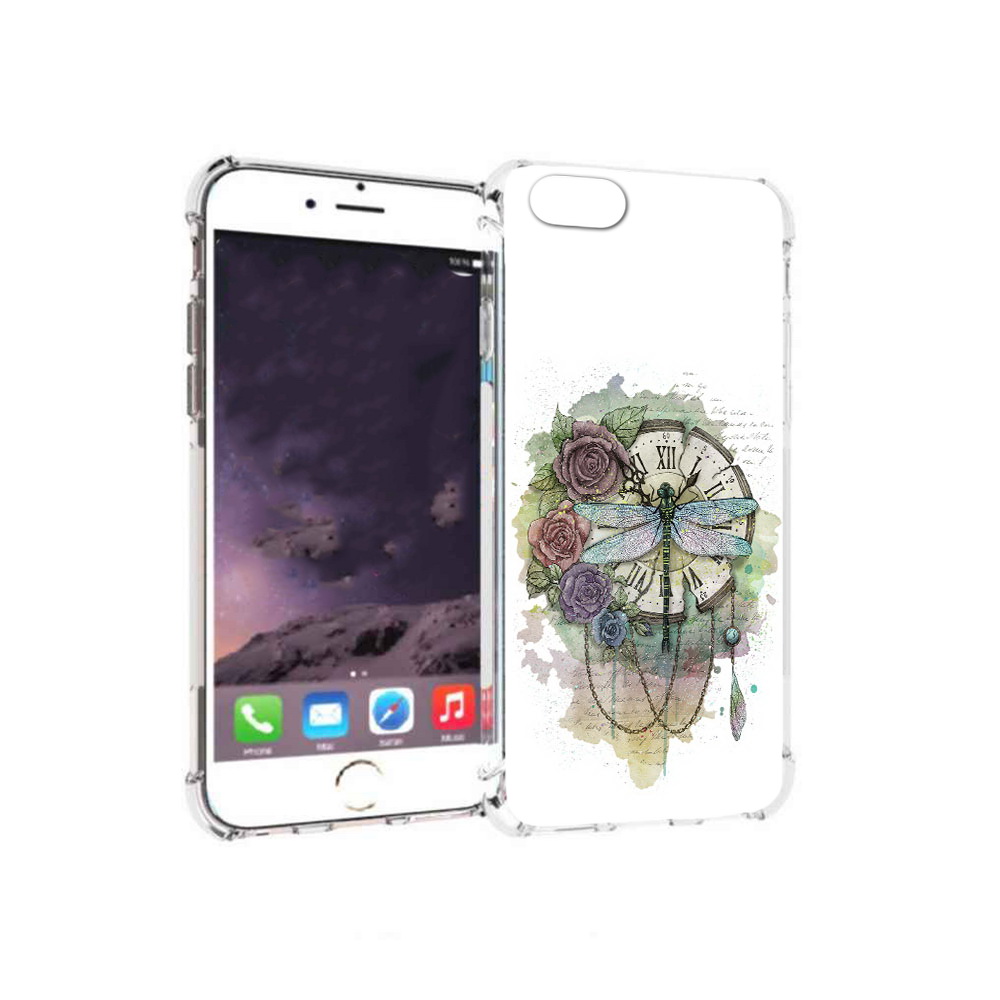 

Чехол MyPads Tocco для Apple iPhone 6 старинные часы в цветах (PT54043.605.621), Прозрачный, Tocco