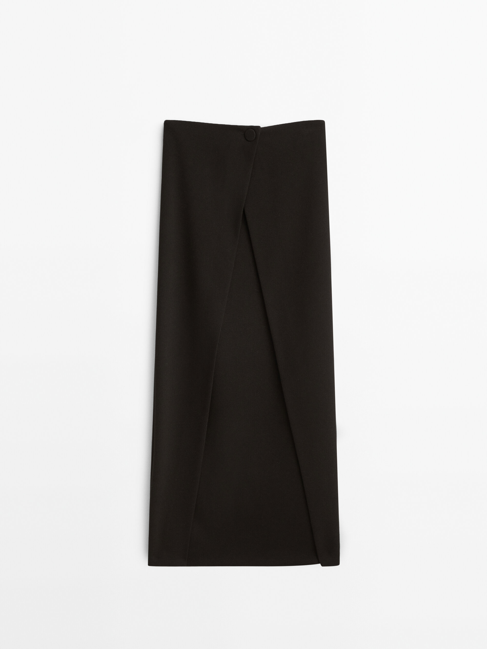 

Юбка женская Massimo Dutti 05295709800 черная 42, 05295709800