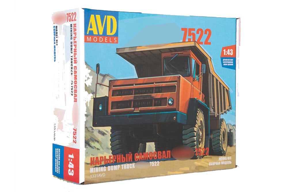 

Модель сборная AVD Models карьерный самосвал белаz беларусский автомобиль, 7522