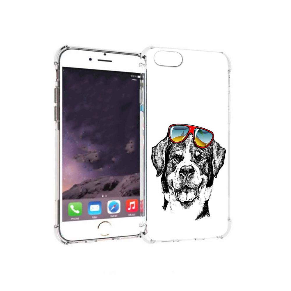 

Чехол MyPads Tocco для Apple iPhone 6 счастливая собака (PT54043.605.631), Прозрачный, Tocco