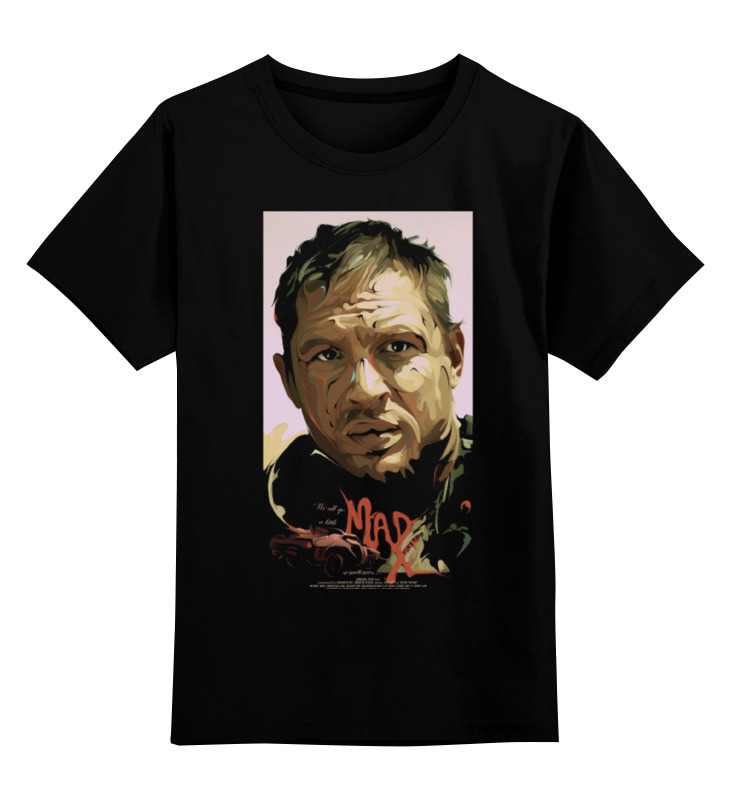 

Футболка детская Printio Mad max / безумный макс цв. черный р. 140, Mad max / безумный макс
