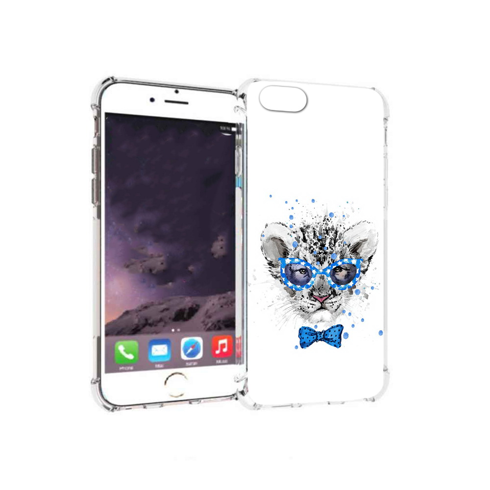 

Чехол MyPads Tocco для Apple iPhone 6 тигренок с бабочкой (PT54043.605.642), Прозрачный, Tocco