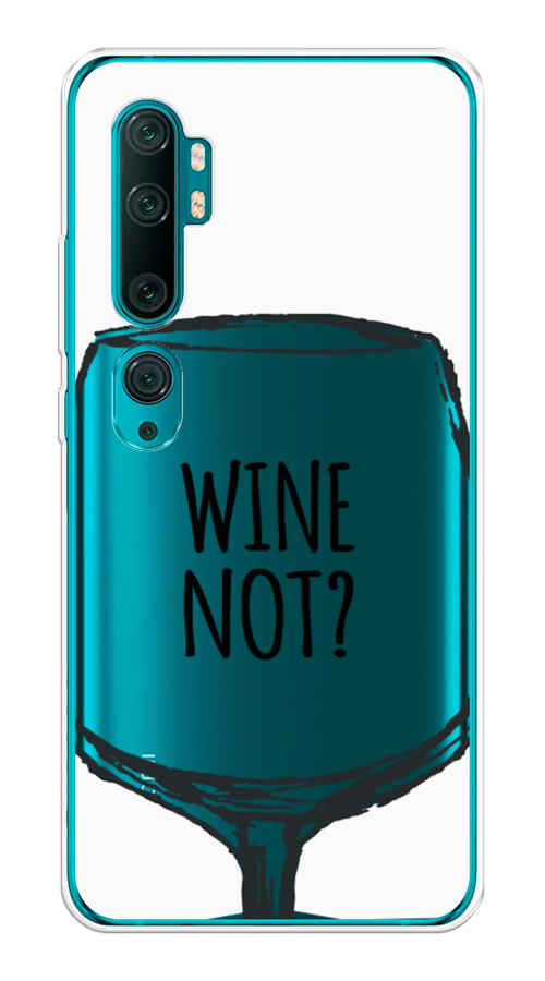 

Чехол на Xiaomi Mi Note 10"Wine not white", Белый, 37350-6