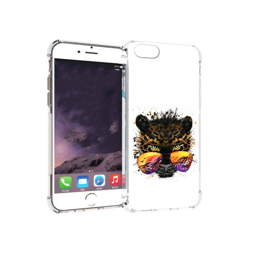 

Чехол MyPads Tocco для Apple iPhone 6 тропический леопард (PT54043.605.649), Прозрачный, Tocco