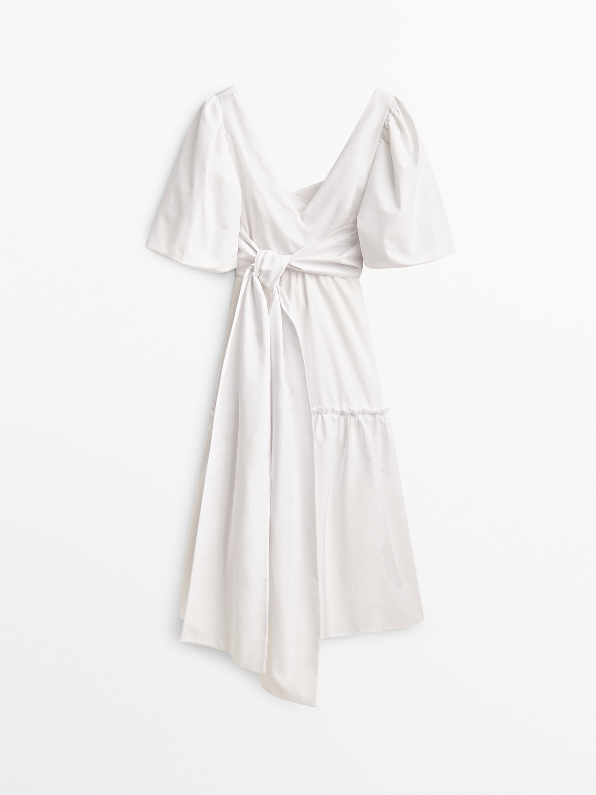 

Платье женское Massimo Dutti 09242952250 белое L, 09242952250