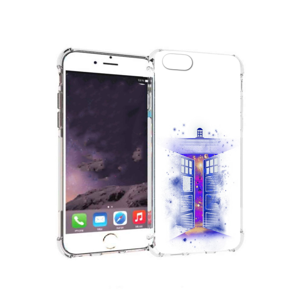 

Чехол MyPads Tocco для Apple iPhone 6 фиолетовый уголок абстракция (PT54043.605.659), Прозрачный, Tocco