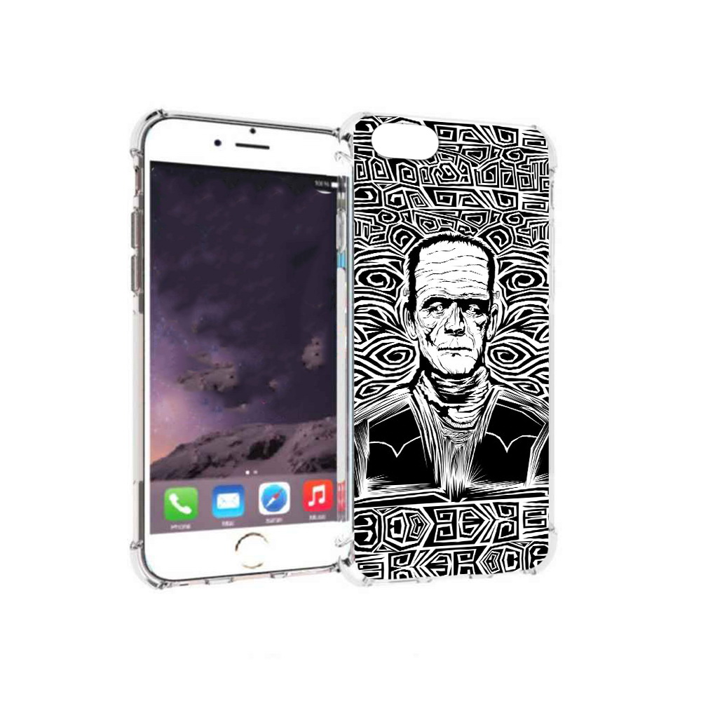 

Чехол MyPads Tocco для Apple iPhone 6 франкенштейн черно белый (PT54043.605.661), Прозрачный, Tocco