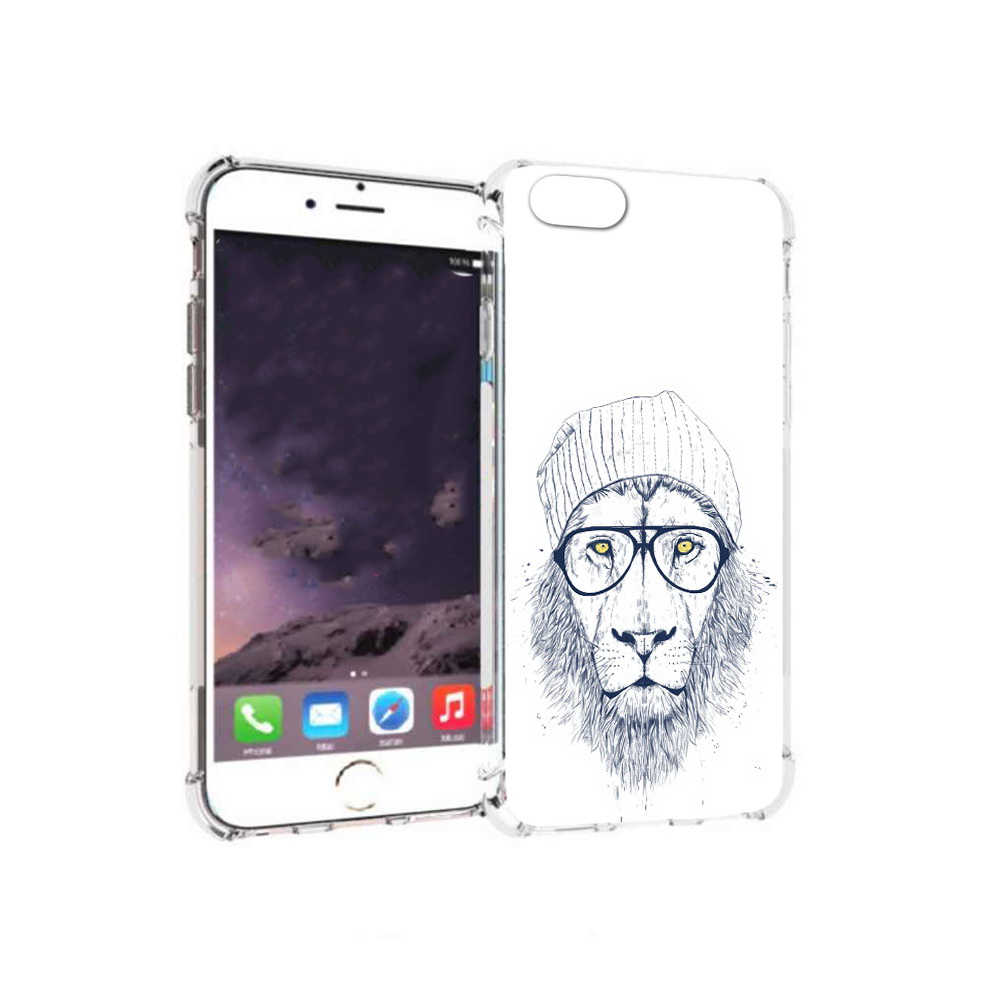 

Чехол MyPads Tocco для Apple iPhone 6 хиппи лев (PT54043.605.663), Прозрачный, Tocco