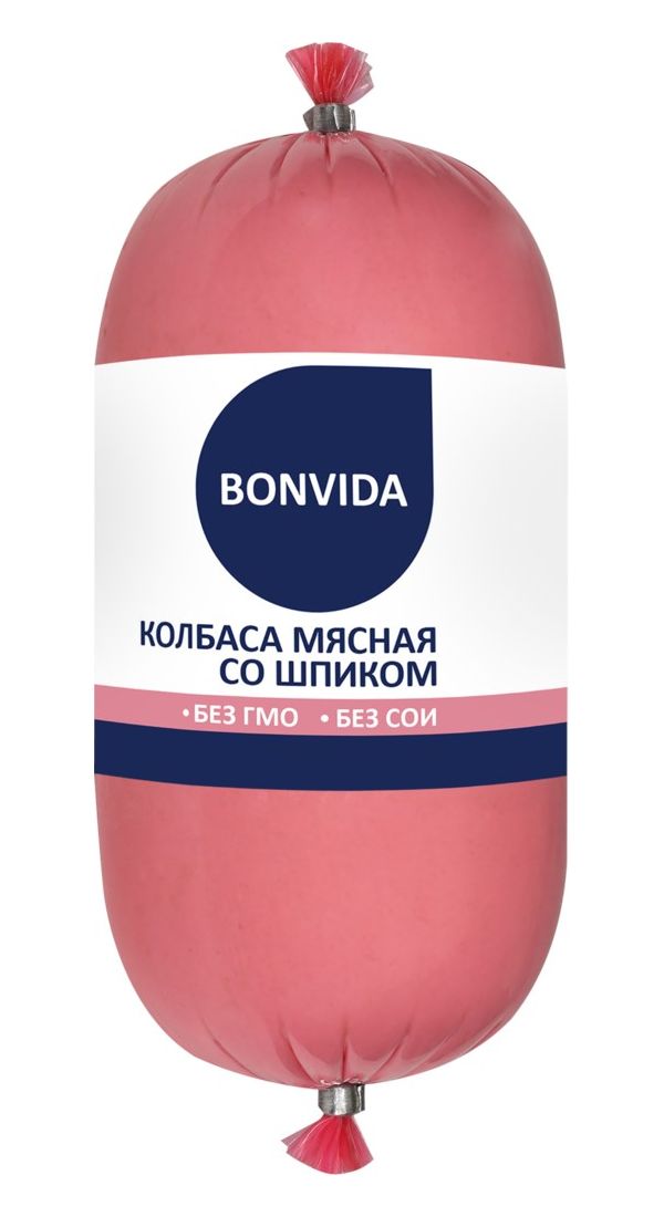 

Колбаса вареная Bonvida Мясная со шпиком 500 г