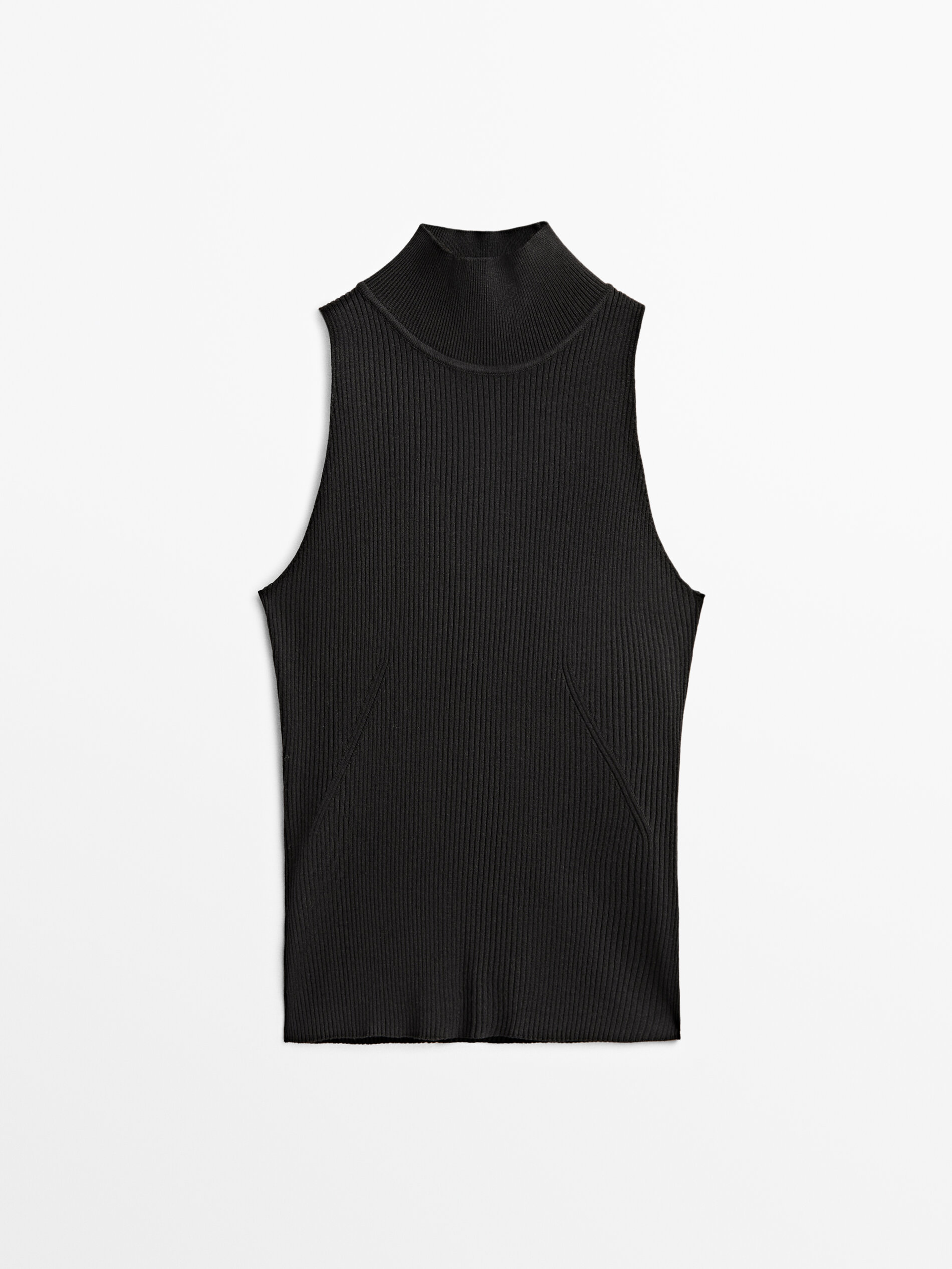 

Топ женский Massimo Dutti 09009953800 черный S, 09009953800