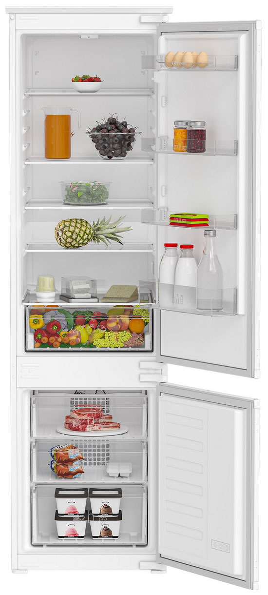 Встраиваемый холодильник Indesit IBH 20 белый встраиваемый двухкамерный холодильник indesit ibd 18