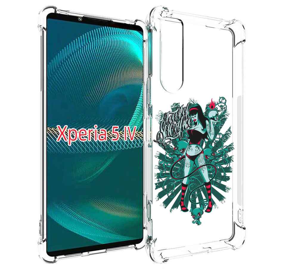 

Чехол MyPads нарисованная девушка в татуировках для Sony Xperia 5 IV (5-4), Прозрачный, Tocco