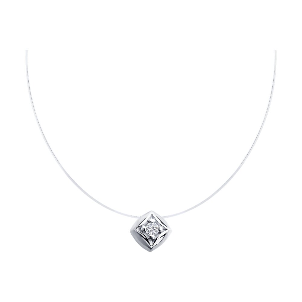 

Колье из серебра 50 см Diamant 94-170-02183-1, фианит, 94-170-02183-1