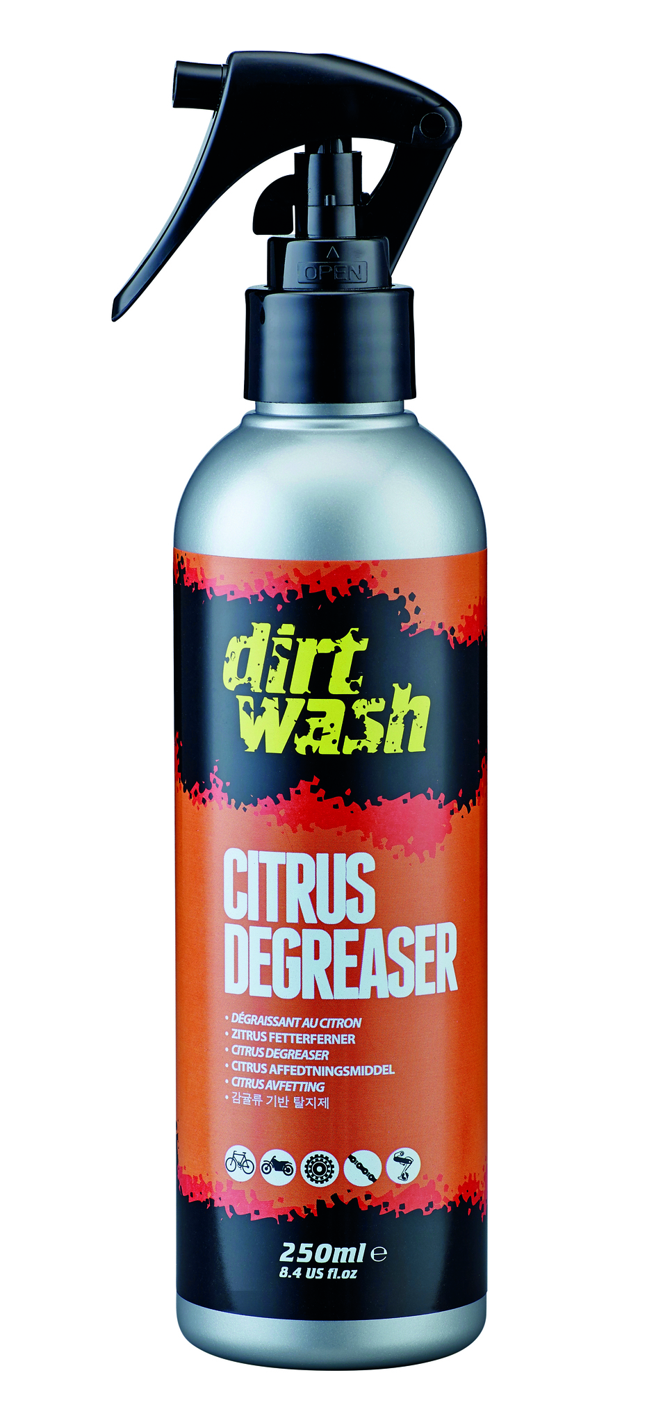 Очиститель для цепи/переключателей велосипеда  DIRTWASH CITRUS DEGREASER жидкий с триггеро