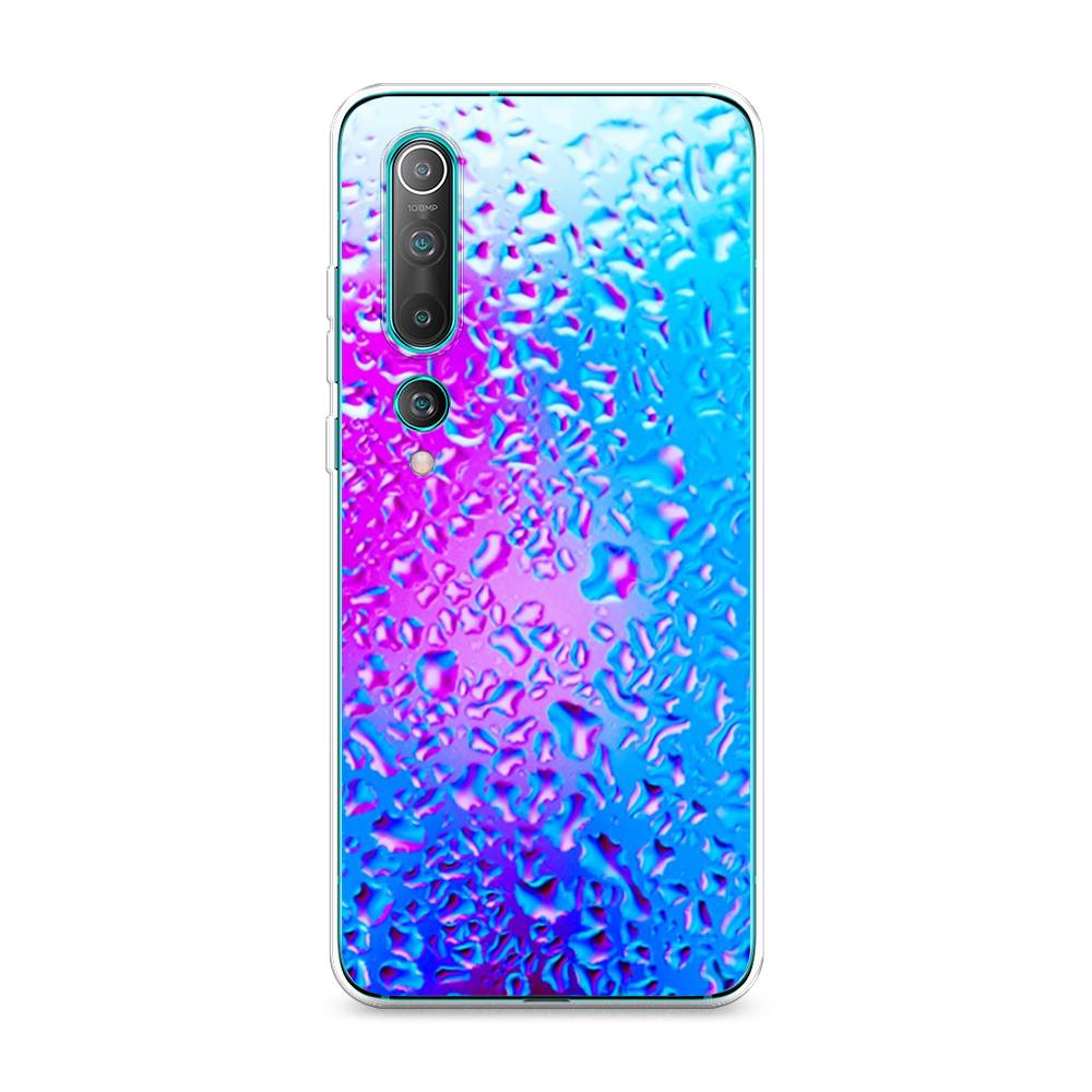 

Чехол на Xiaomi Mi10/Mi10 Pro "Капли на стекле", Голубой;розовый, 37550-3