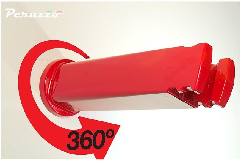 

Устройство настенное Peruzzo COOL BIKE RACK красный, универсальное для хранения велосипеда