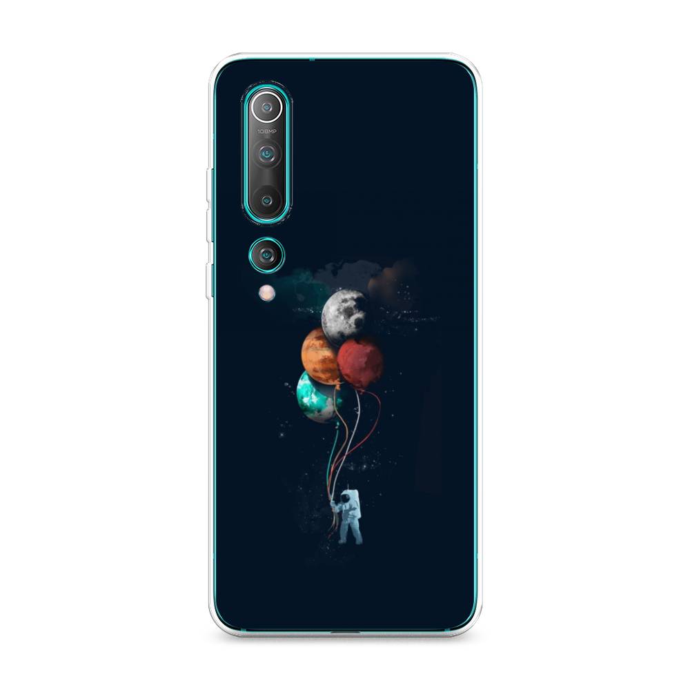 

Чехол на Xiaomi Mi10/Mi10 Pro "Космонавт с шариками", Разноцветный, 37550-4