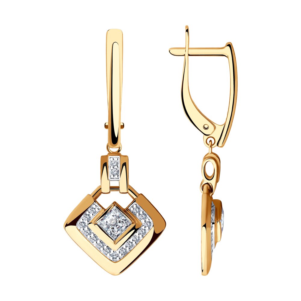 

Серьги из золота SOKOLOV 028436, фианит, 028436