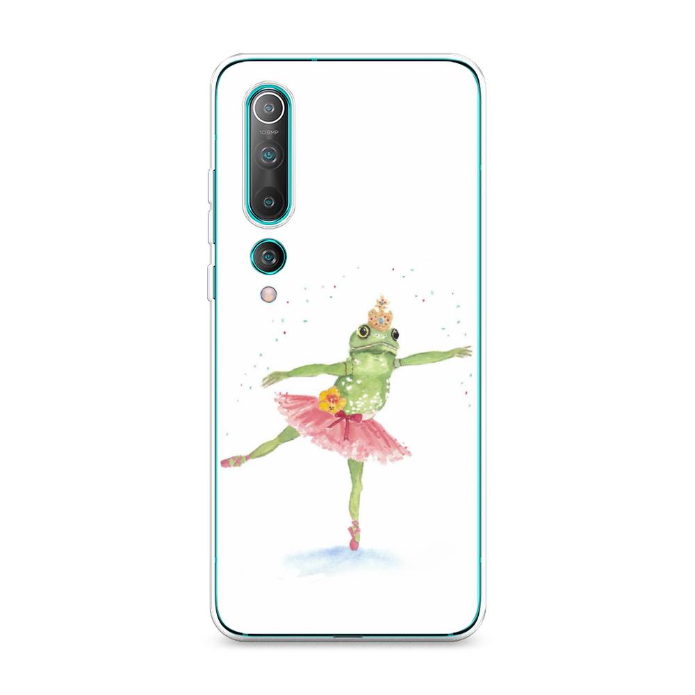 

Чехол на Xiaomi Mi10/Mi10 Pro "Лягушка-балерина", Зеленый, 37550-4