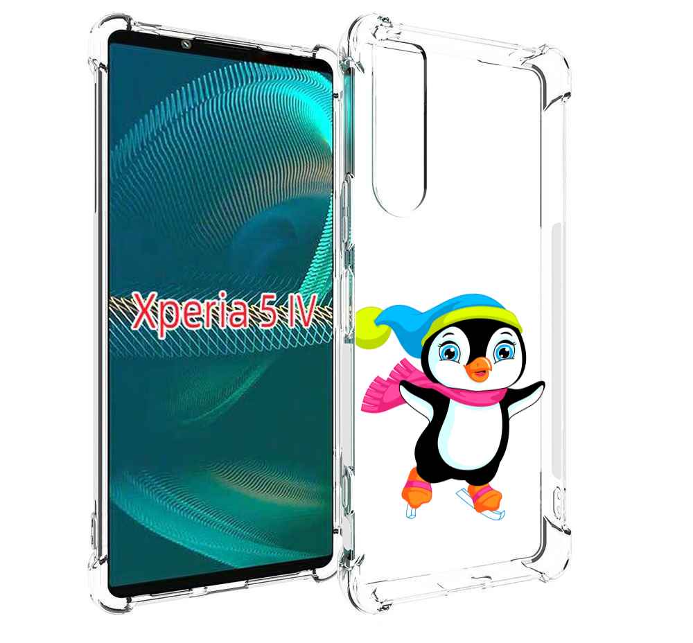 

Чехол MyPads пингвин на коньках для Sony Xperia 5 IV (5-4), Прозрачный, Tocco