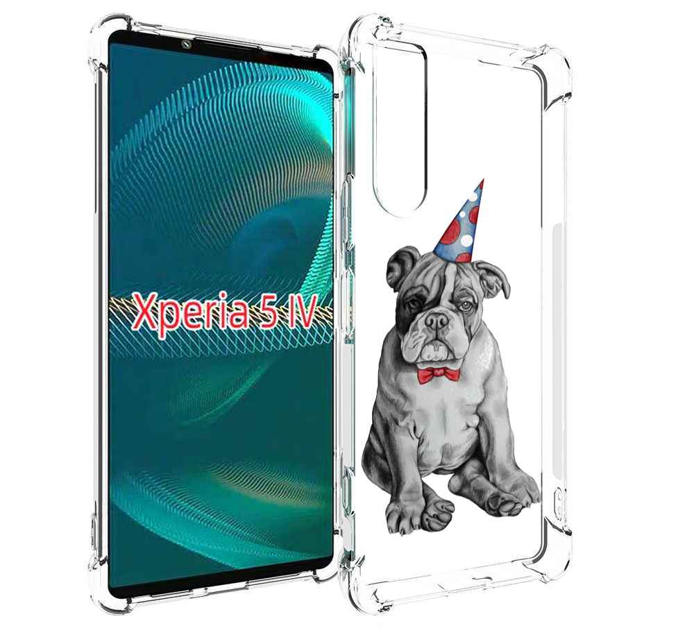 

Чехол MyPads праздничный щенок для Sony Xperia 5 IV (5-4), Прозрачный, Tocco