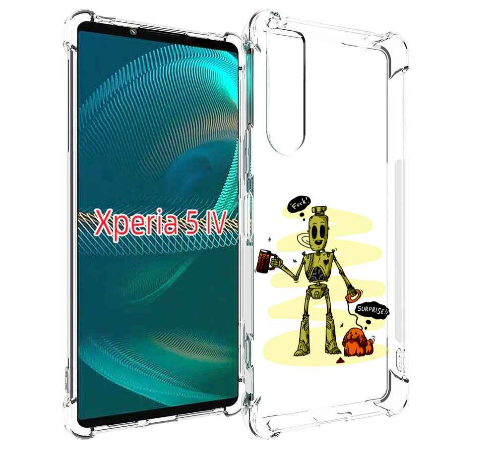 

Чехол MyPads прикольный робот для Sony Xperia 5 IV (5-4), Прозрачный, Tocco