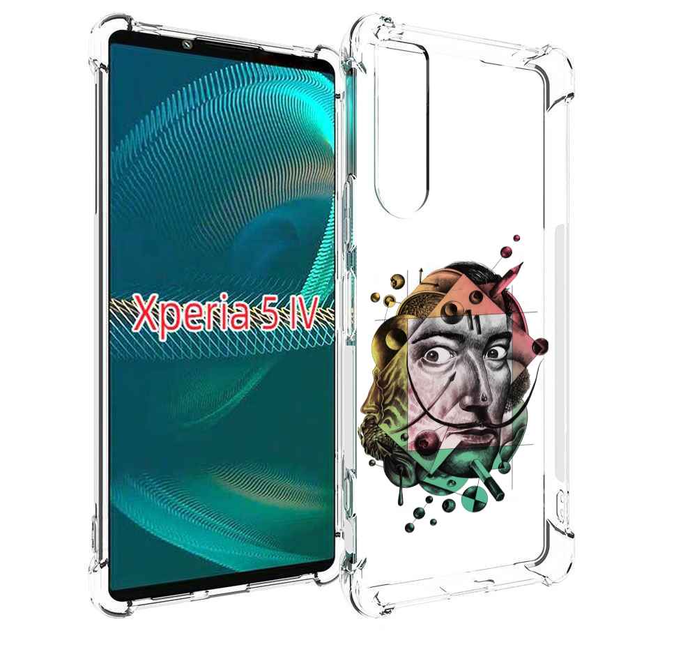 

Чехол MyPads разноцветное лицо абстракция для Sony Xperia 5 IV (5-4), Прозрачный, Tocco