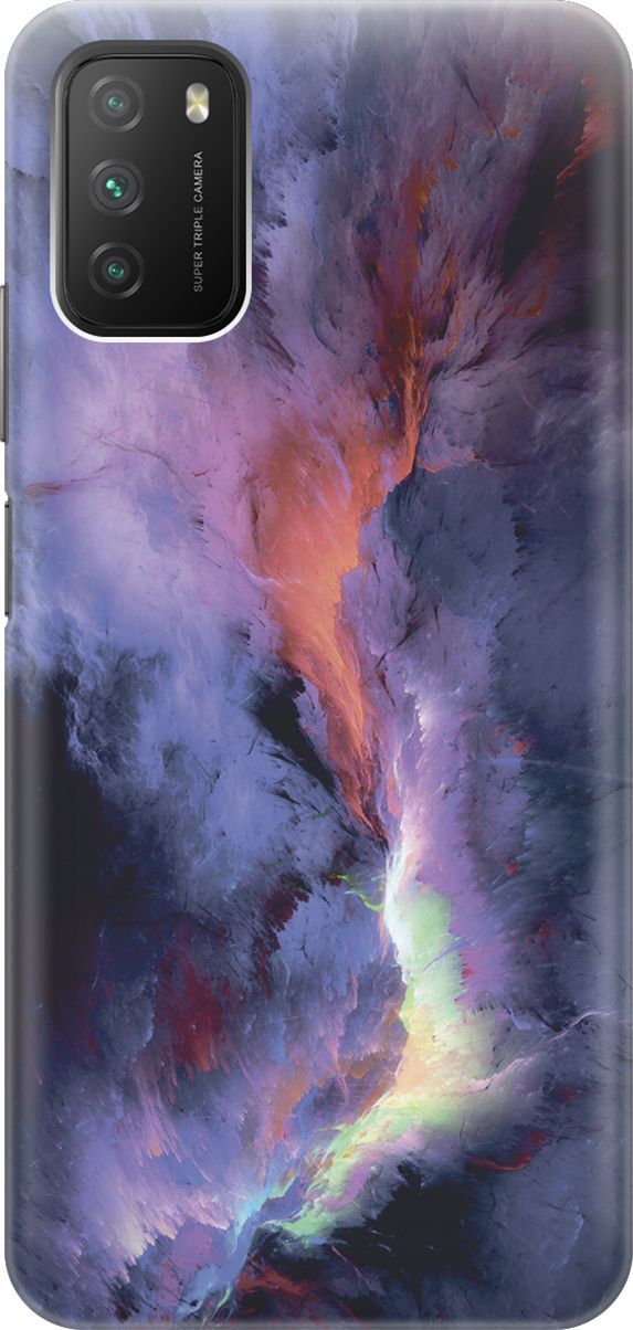 

Чехол на Xiaomi Redmi 9T "Гром и молния", Фиолетовый;черный, 7985