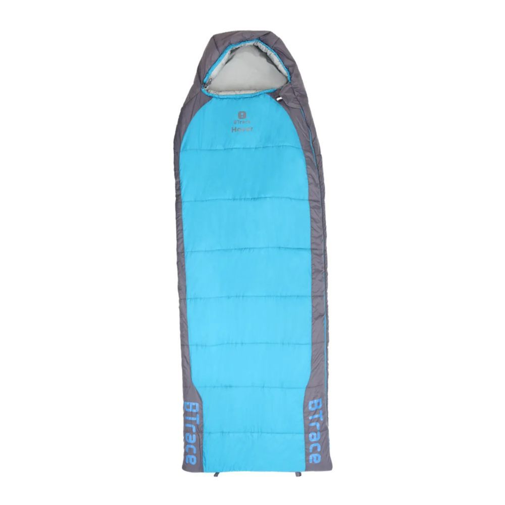Спальный мешок BTrace Hover серый/синий, левый