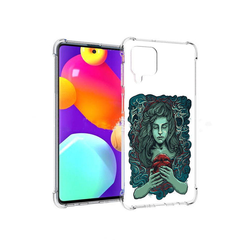 

Чехол MyPads Tocco для Samsung Galaxy M62 спящая девушка (PT158430.541.619), Прозрачный, Tocco