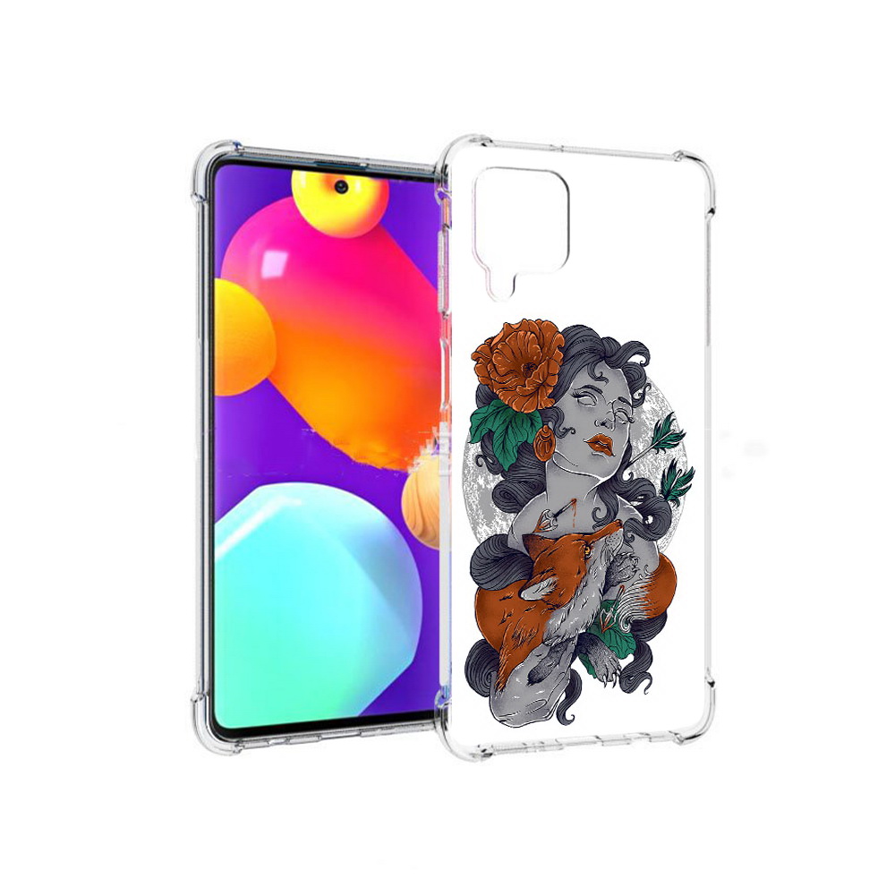 

Чехол MyPads Tocco для Samsung Galaxy M62 темная девушка с лисой (PT158430.541.639), Прозрачный, Tocco