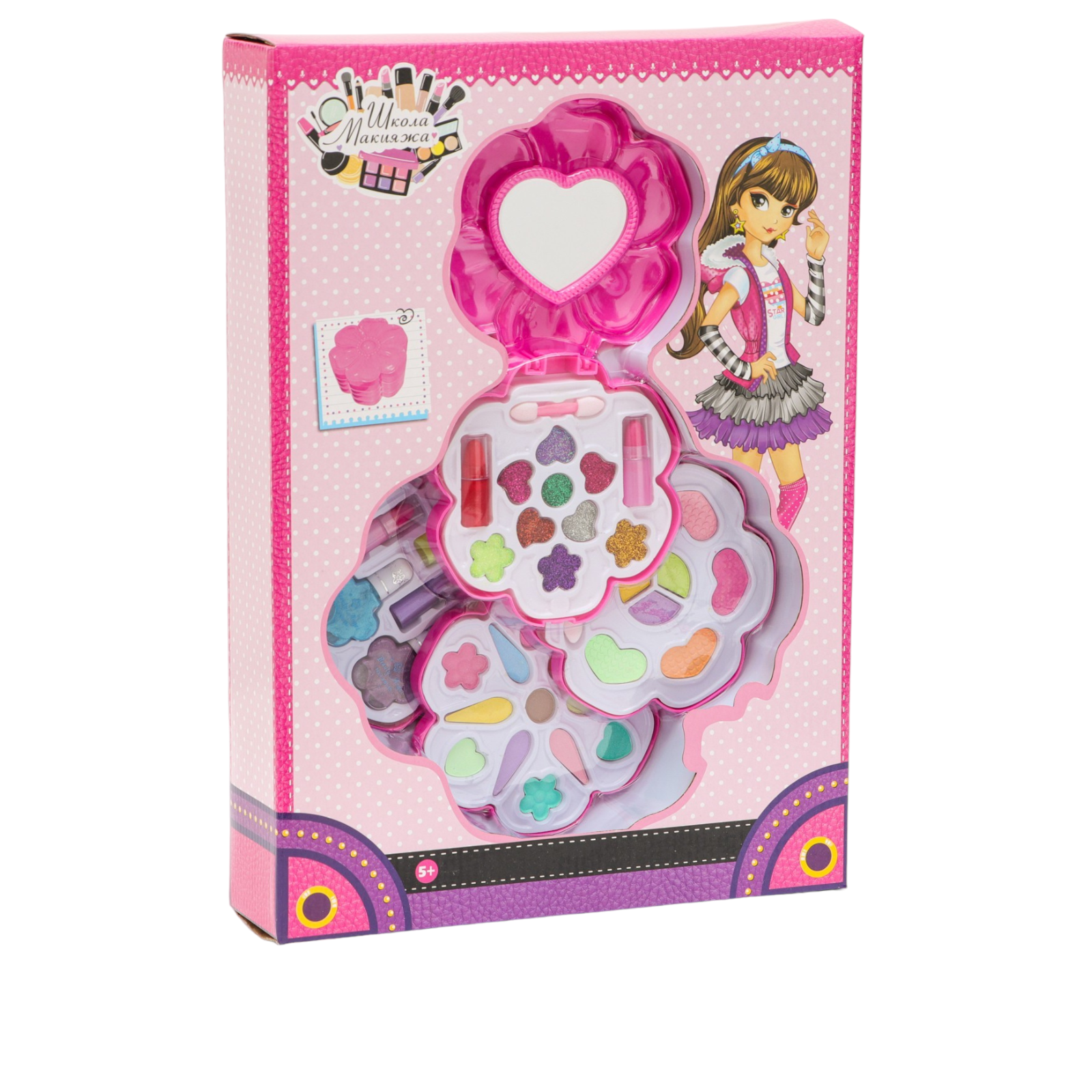 Набор косметики для девочки Школа Макияжа Цветочек