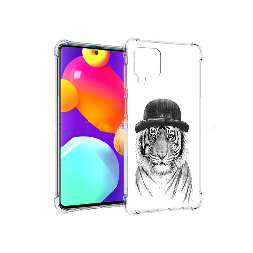 

Чехол MyPads Tocco для Samsung Galaxy M62 тигр британец (PT158430.541.641), Прозрачный, Tocco
