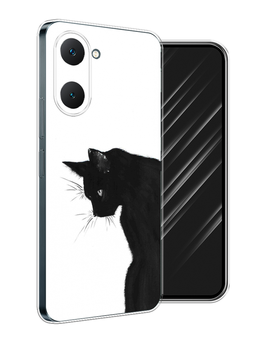 

Чехол Awog на Vivo Y03 "Black cat", Черный;белый, 2610450-1