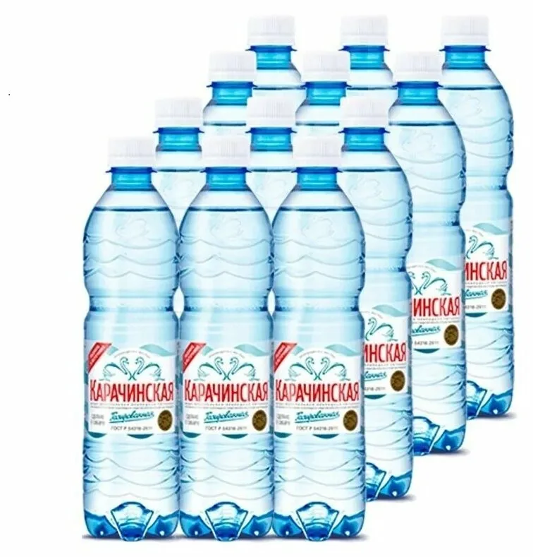 Вода питьевая Карачинская газированная 05 л х 24 шт 999₽