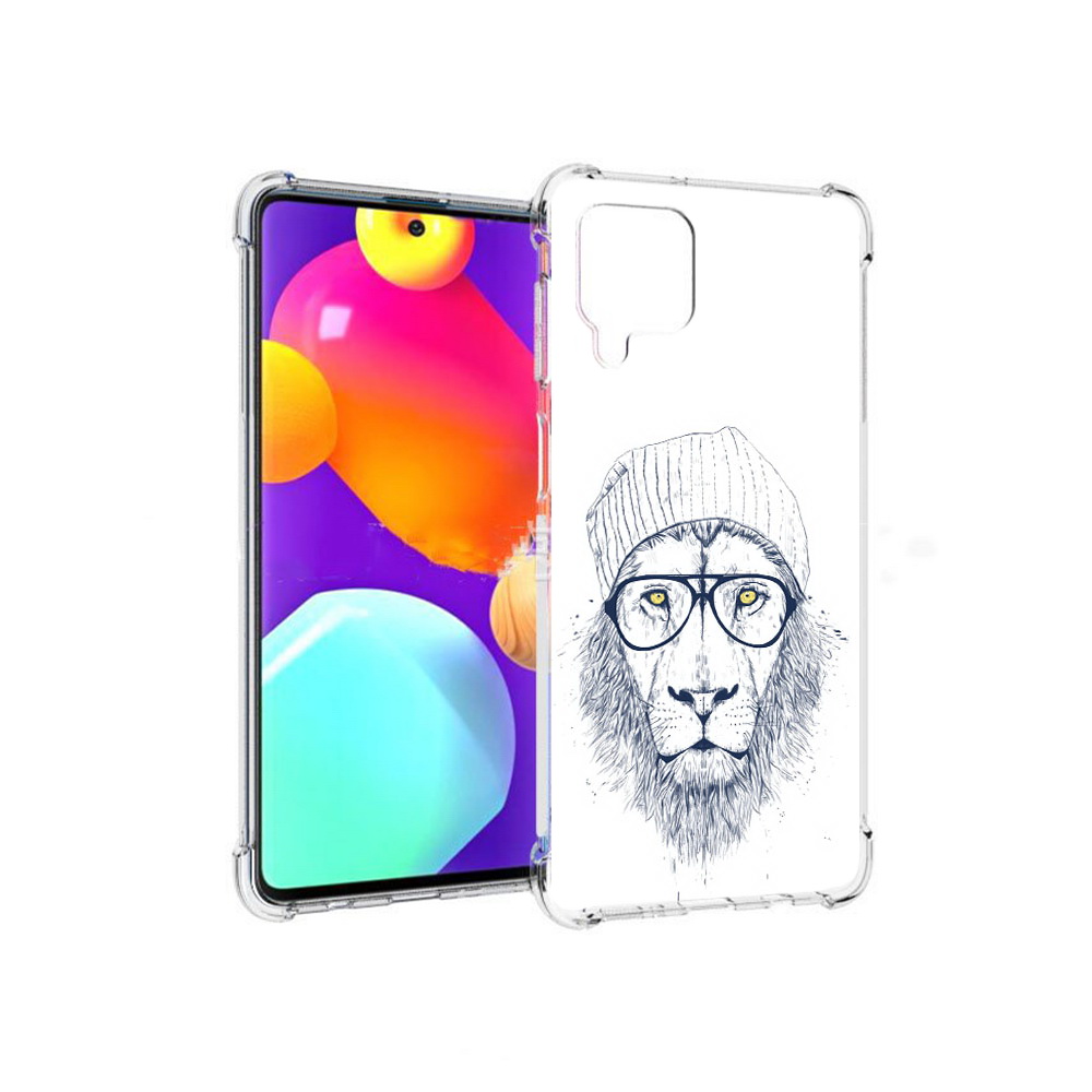 

Чехол MyPads Tocco для Samsung Galaxy M62 хиппи лев (PT158430.541.663), Прозрачный, Tocco
