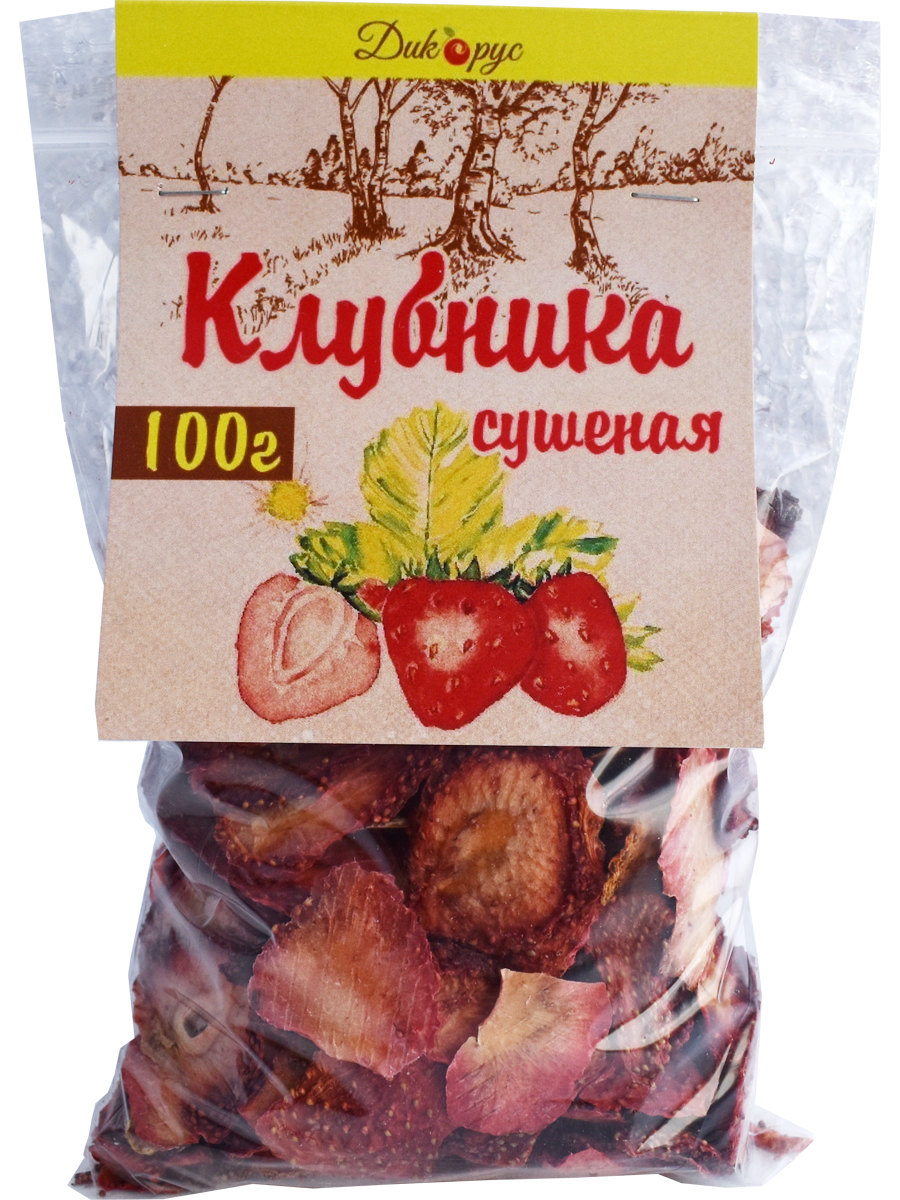 

Сушеная клубника Дикорус, 100 г