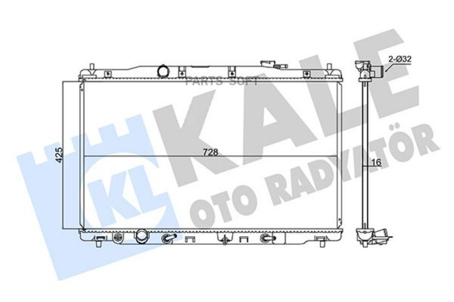 

KALE Радиатор двигателя HONDA CR-V IV