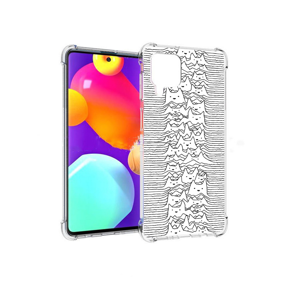 

Чехол MyPads Tocco для Samsung Galaxy M62 черно белые коты 3D (PT158430.541.682), Прозрачный, Tocco