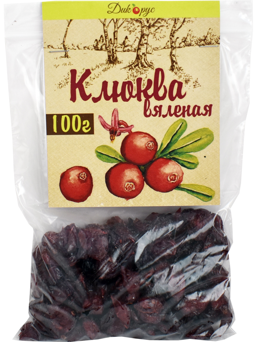 Вяленая клюква Дикорус, 100 г