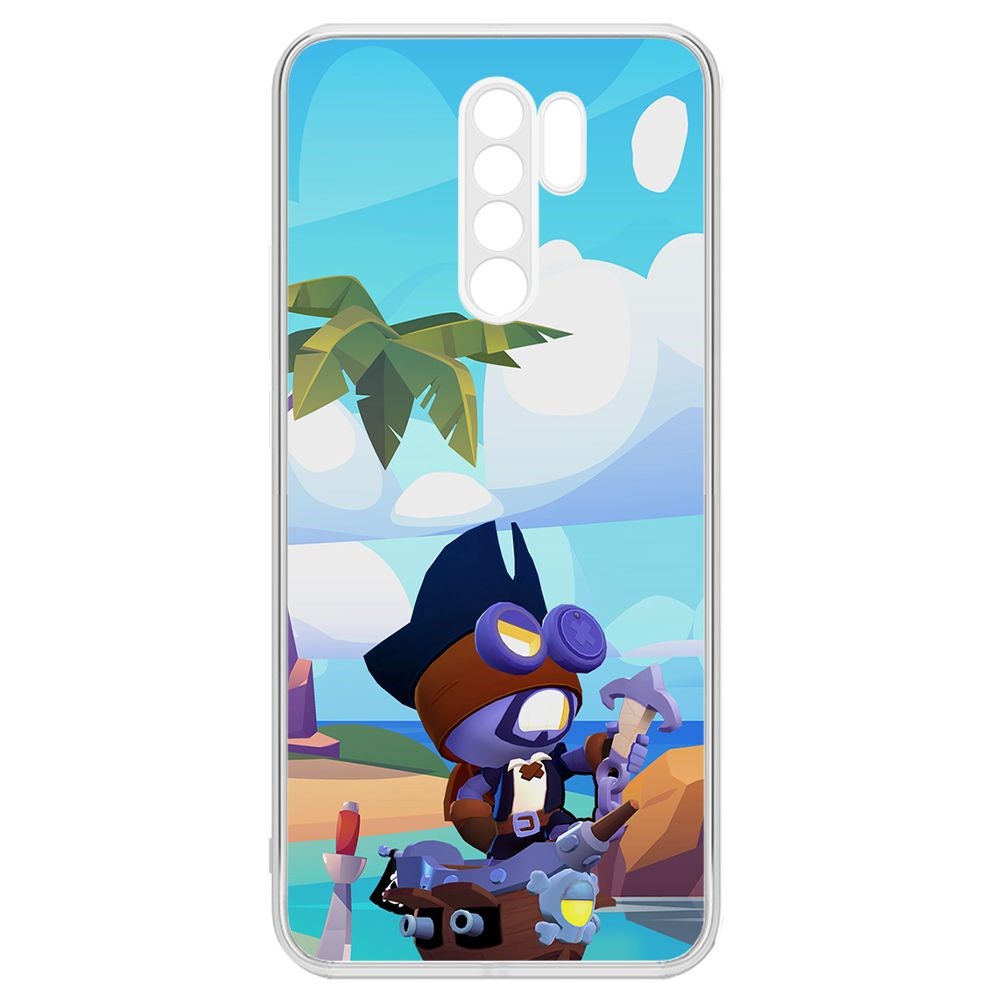 Чехол-накладка Brawl Stars-Темный Корсар Карл для Xiaomi Redmi 9