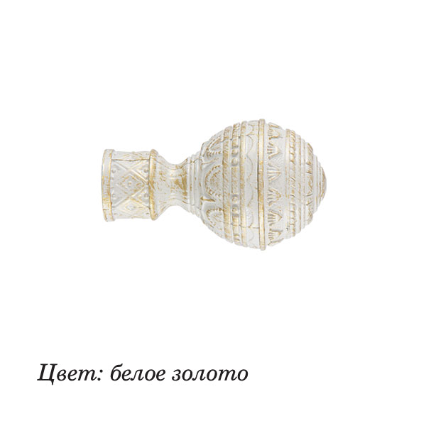 

Наконечник DIY 28мм Люксор Белое золото - 1 уп. (2шт) ARCODORO