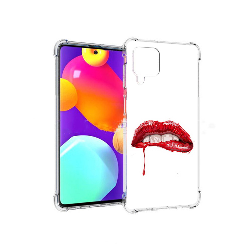 

Чехол MyPads Tocco для Samsung Galaxy M62 яркие красные губы (PT158430.541.706), Прозрачный, Tocco