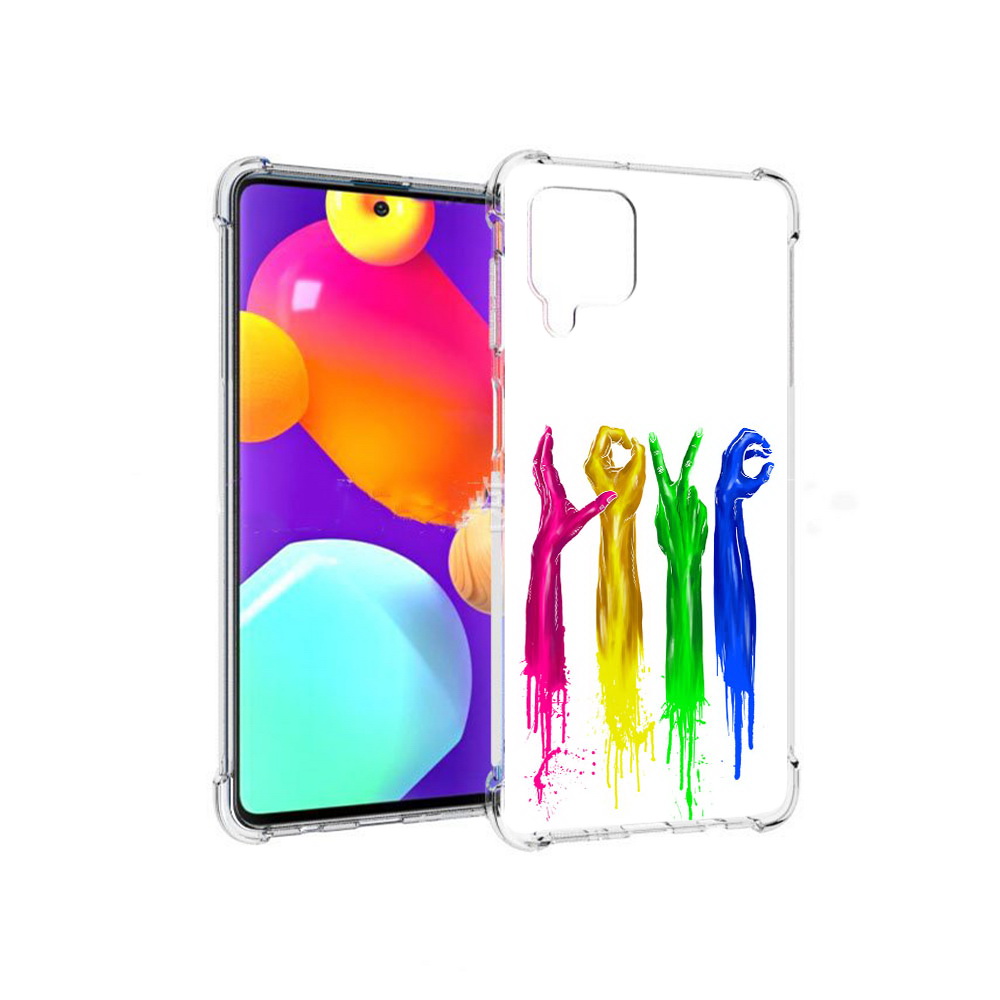 Чехол MyPads Tocco для Samsung Galaxy M62 яркие руки love (PT158430.541.707)