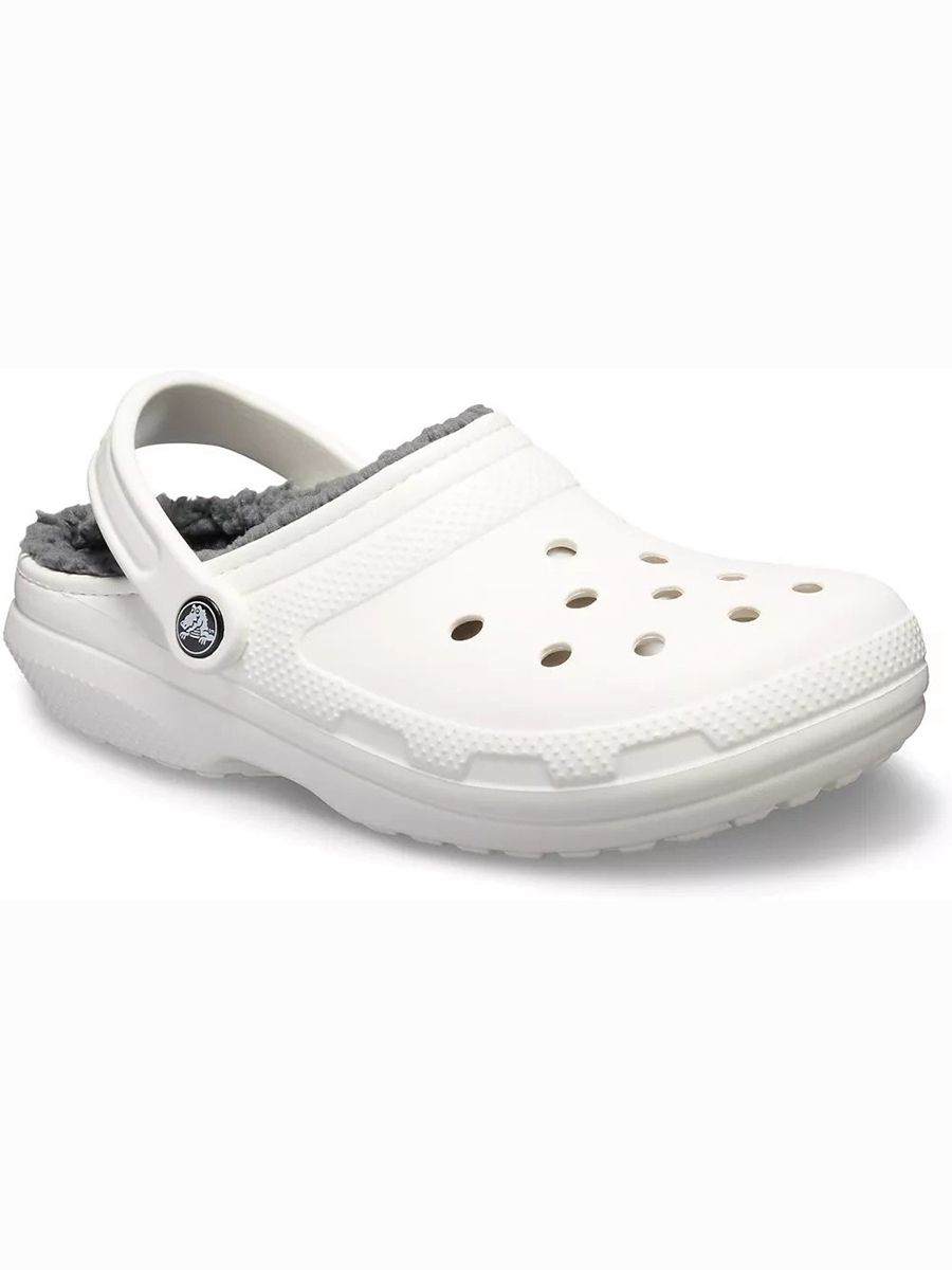 

Сабо унисекс Crocs Classic Lined Clog белые 45 RU, Classic Lined Clog