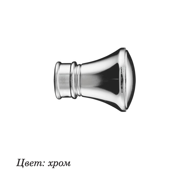 

Наконечник DIY 28мм Грань Хром глянец - 1 уп. (2шт) ARCODORO