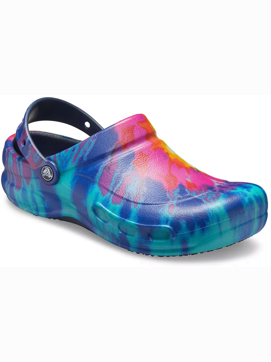

Шлепанцы унисекс Crocs Bistro Graphic Clog синие 41-42 RU, Bistro Graphic Clog